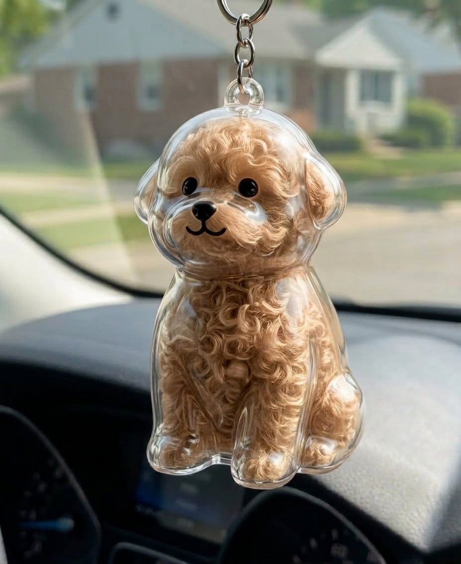 Personalized Pet Keepsake Keychain